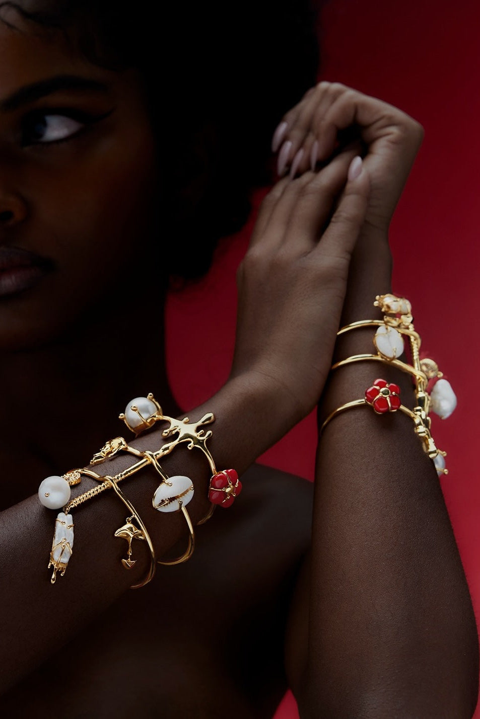 Outhouse Gold Cartella Handcuff available on sincerelyindia