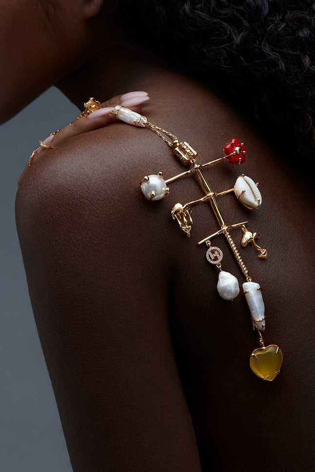 Outhouse Gold Cartella Pendant available on sincerelyindia