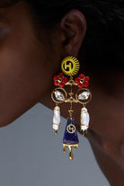 Outhouse Gold Feriae Earrings available on sincerelyindia
