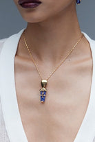 Outhouse Gold Lazuli Sculpt Pendant available on sincerelyindia