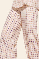 Nautanky ivory blouse and pants set, back view showing gathered silhouette