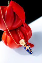 Outhouse Gold Lazuli Sculpt Pendant available on sincerelyindia