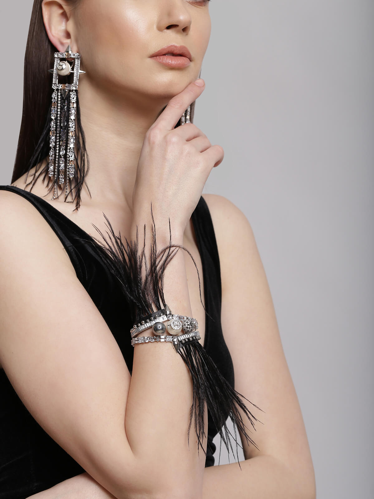 Outhouse-Oh Celeste Blazar Earrings-sincerelyindia.COM