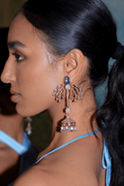 Outhouse-Rose Gold Faena Earrings-sincerelyindia.COM