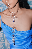 Outhouse-Rose Gold Sunset Palm Free Fall Pendant-sincerelyindia.COM